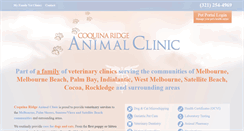 Desktop Screenshot of coquinaridgeanimalclinic.com